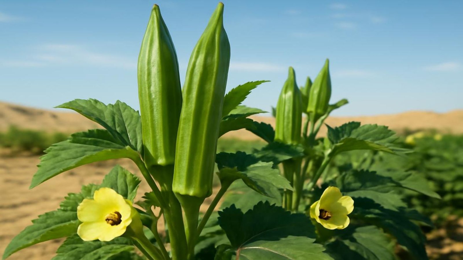 The New Proven Method for Growing Okra Plants with Massive Pods and Heat-Tolerant Growth